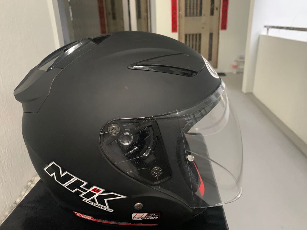 Nhk helmet matte black hotsell