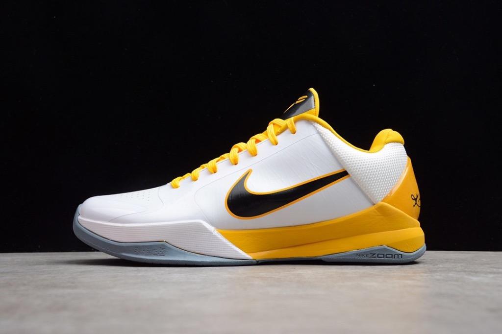 White and yellow hotsell basketball shoes