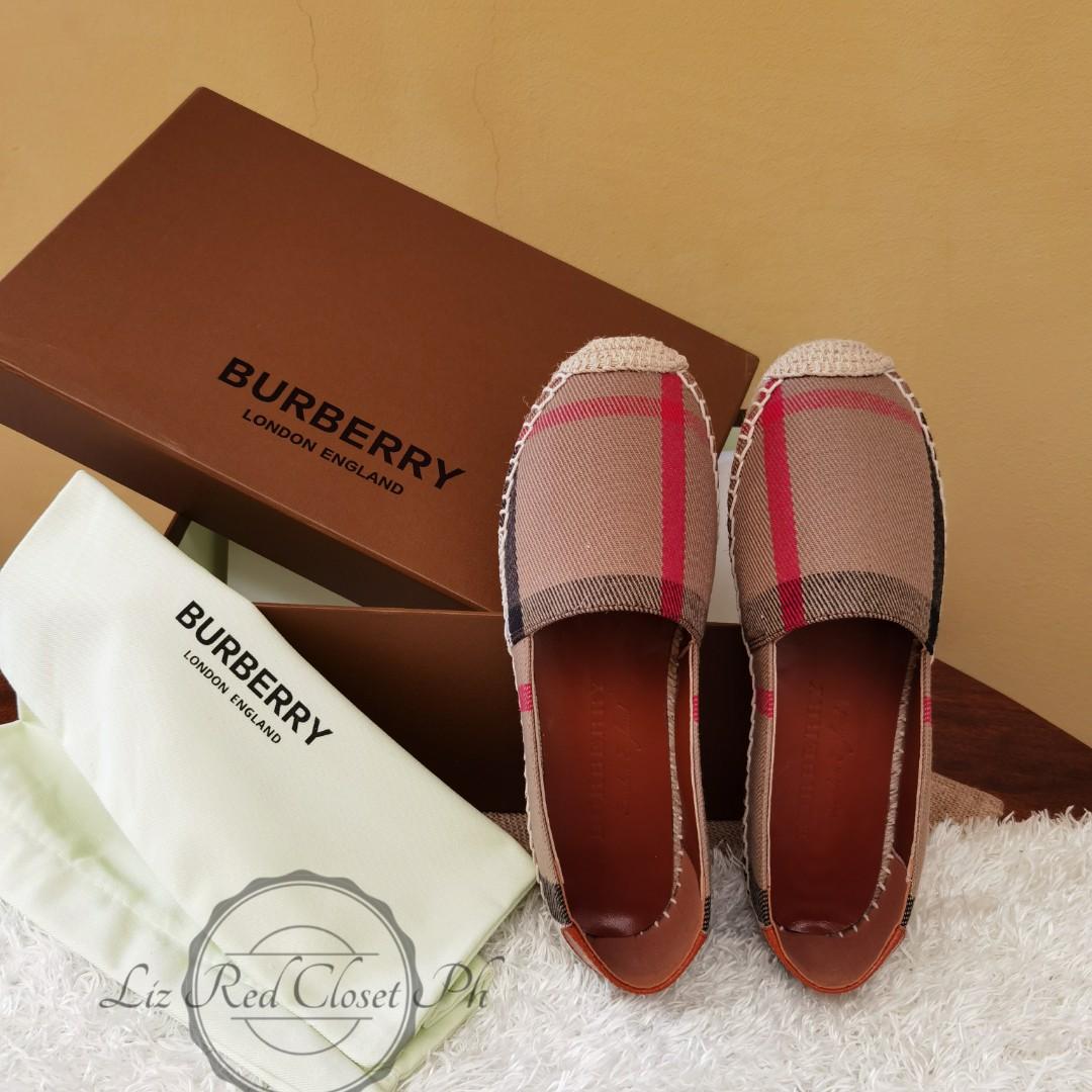 ON HAND: Burberry Women's Hodgeson - House Check Espadrille Flats - Size36,  Women's Fashion, Footwear, Flats & Sandals on Carousell