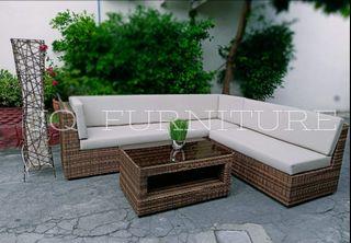 Outdoor rattan sofa set furniture