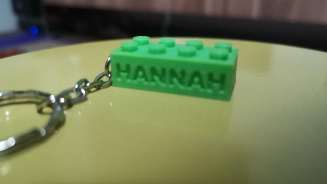 Personalised Lego Name Keychain wedding favours door gift party