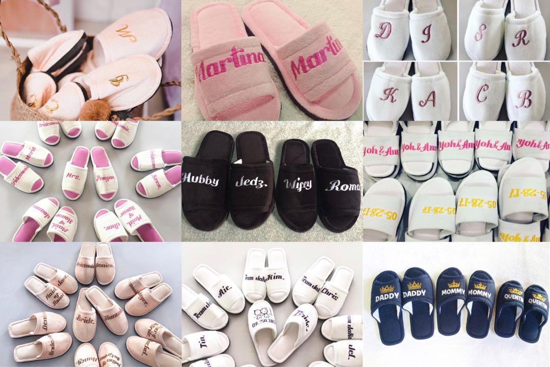 personalized house slippers