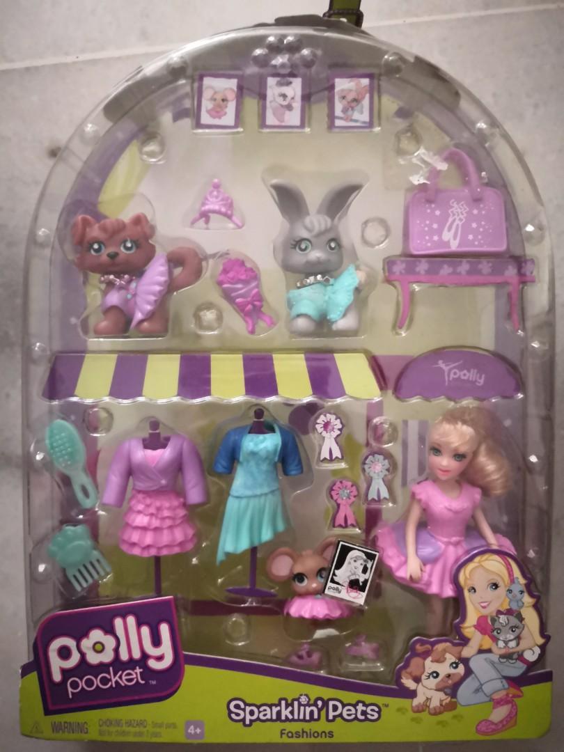 Polly pocket sparklin hotsell pets dress up