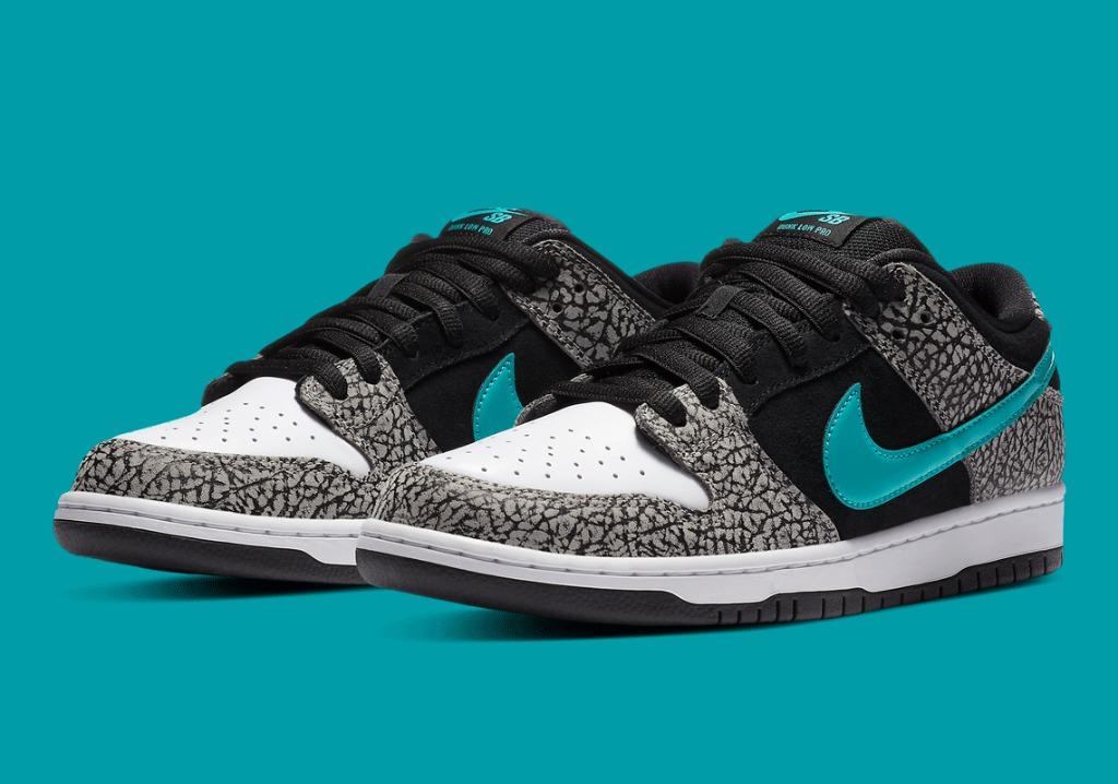 dunk low clear jade atmos