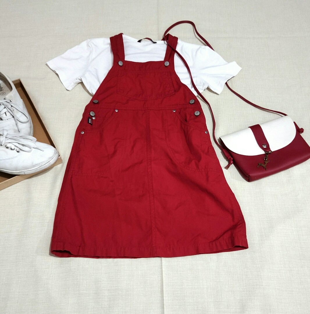 Red jumper skirt Clearance