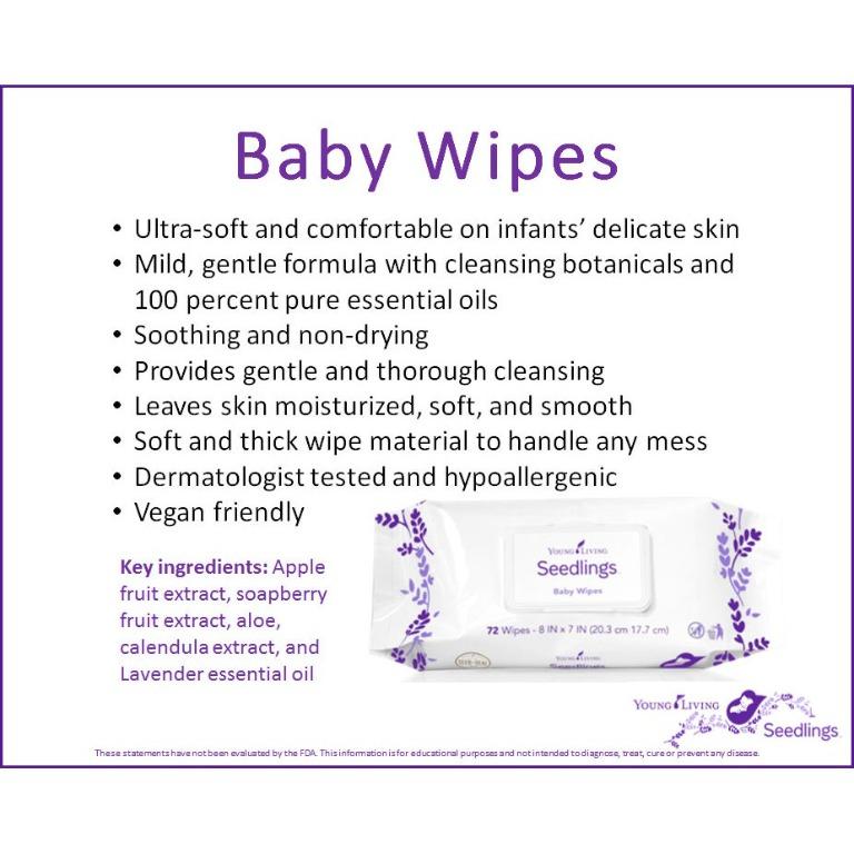 Young Living Seedlings® Baby Wipes, Gentle Baby Wipes