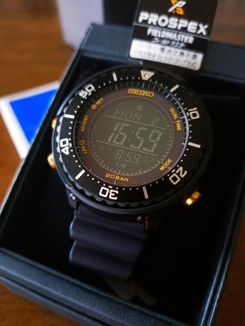 Seiko Digital Tuna Gold and Black Solar Prospex Field Master Men's Quartz  200m Diver's Watch Ref. SBEP005P1, Men's Fashion, Watches & Accessories,  Watches on Carousell
