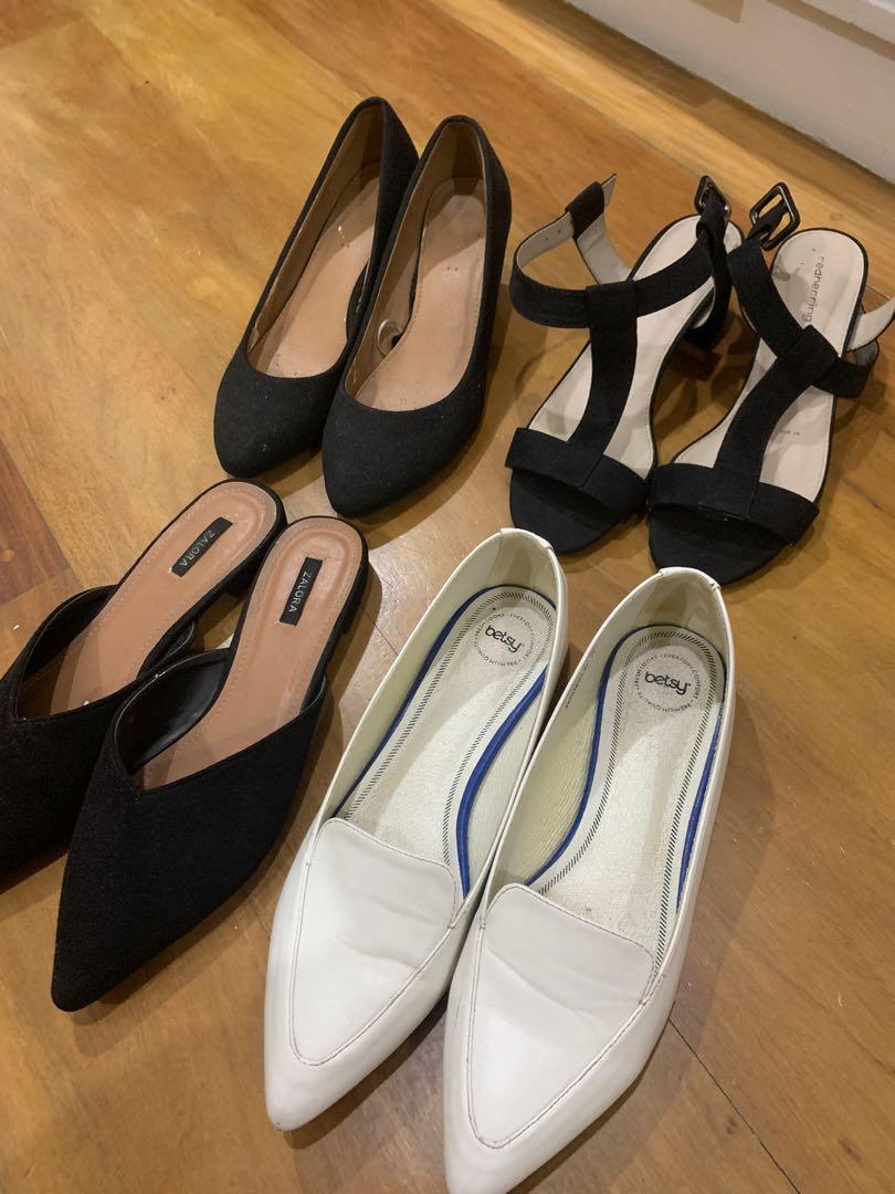 aldrig Blåt mærke indendørs Shoe bundle! (Zalora, cotton on, betsy, red herring), Women's Fashion,  Footwear, Flats & Sandals on Carousell