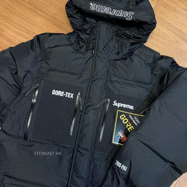 Supreme X Gore-Tex 700-Fill Down Parka 黑色羽絨, 男裝, 外套及戶外