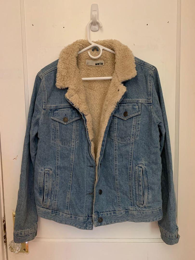 Topshop - women's wool jean jacket 