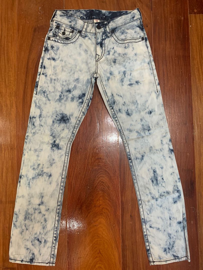 True religion acid wash mens jeans cheap