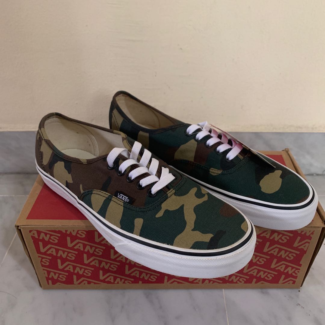 Vans woodland camo , Men's Fashion, Footwear, Sneakers on Carousell