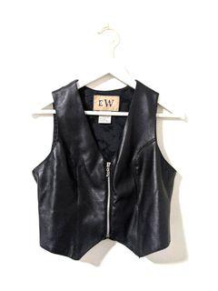 Vegan leather vest