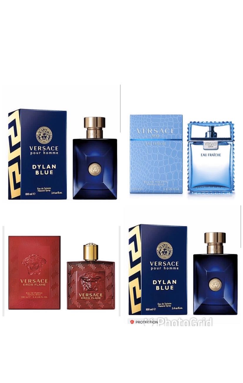 versace perfume blue bottle