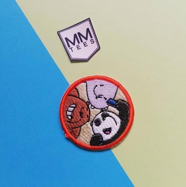 We Bare Bears Ice Bear Panda Panpan Pan Pan Grizz Polar Bear Grizzly Pan-Pan  Mm Tees Mmtees Iron On Patch Iron-On Embroidered Design Shirt Sticker  Patches, Women'S Fashion, Watches & Accessories, Other