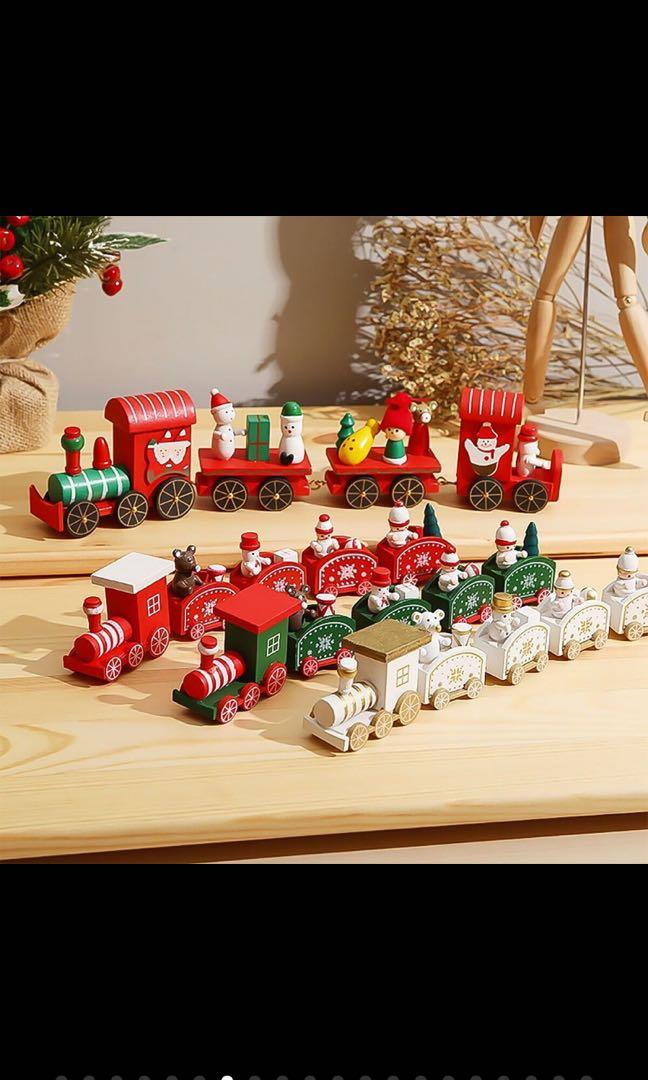 Wooden Christmas Trains (Category: Home Improvement Tools & Accessories) located in Taguig. Submitted by endlessbliss_ph (Listing ID 1048166559, Image 1). Description: DM us for available designs. See top details for exact measurement. FOR PRE-ORDER 5-15 days ETA, usually arrives earlier.