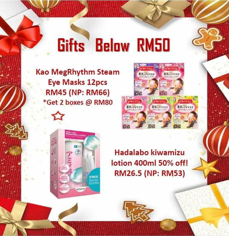 Christmas gift below rm50