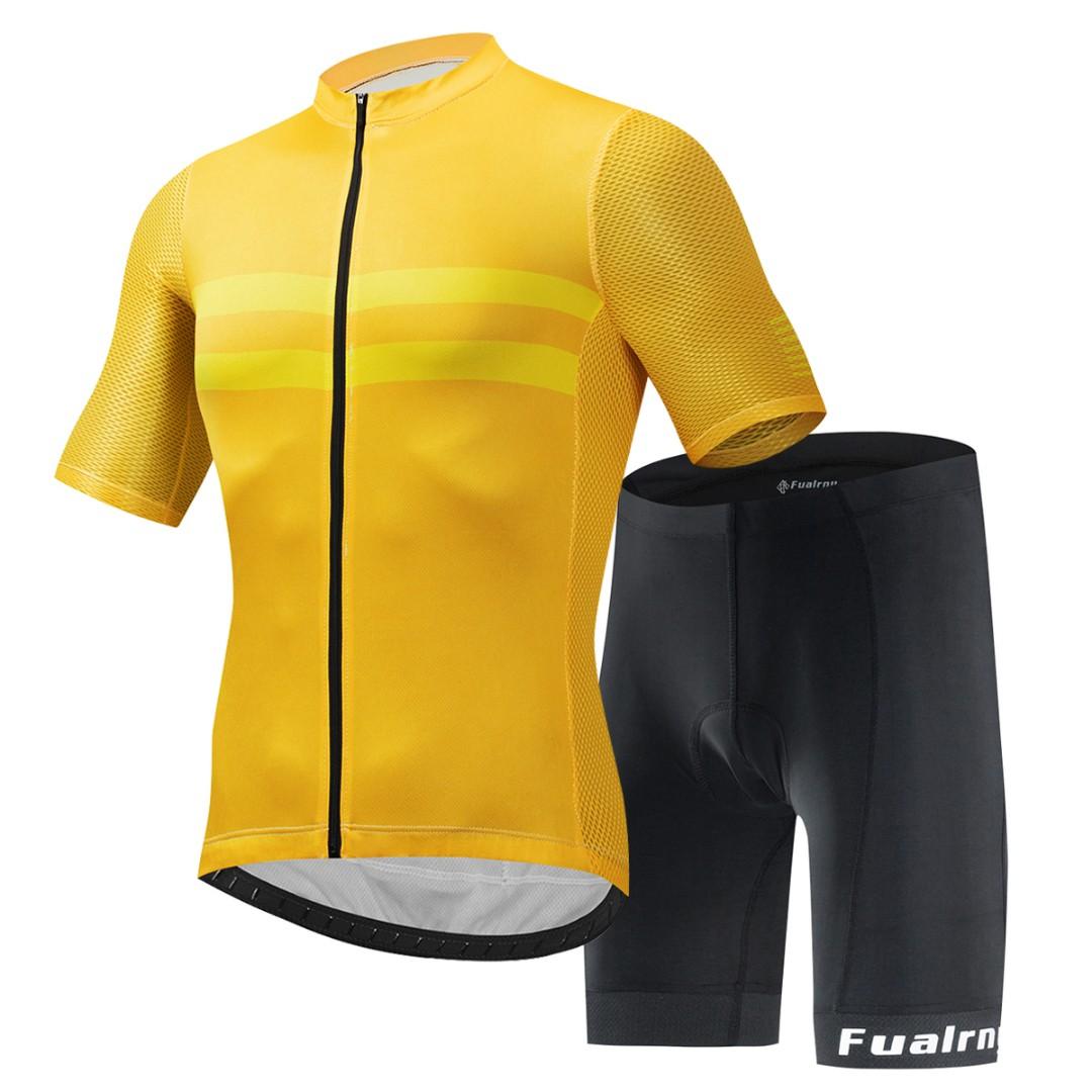 yellow cycling jersey
