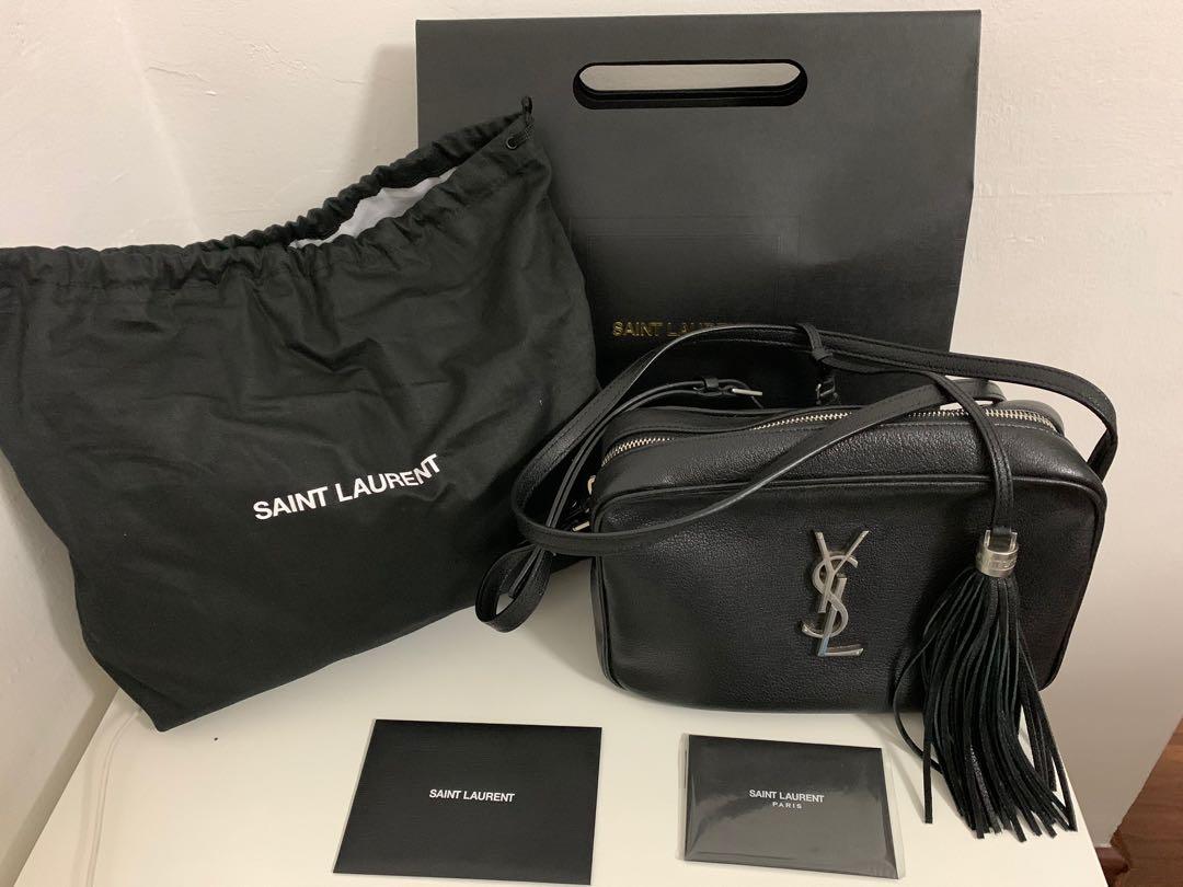 Saint Laurent Lou Medium YSL Monogram Smooth Leather Camera Bag
