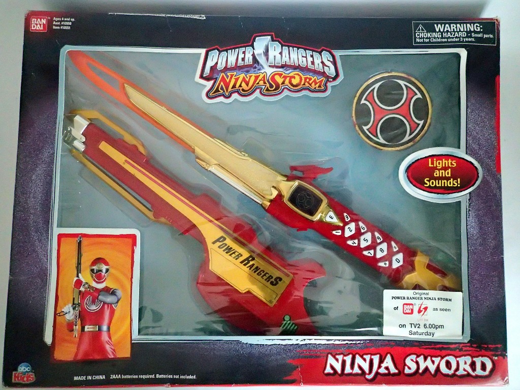 2002 Bandai Power Rangers Ninja Storm Ninja Sword
