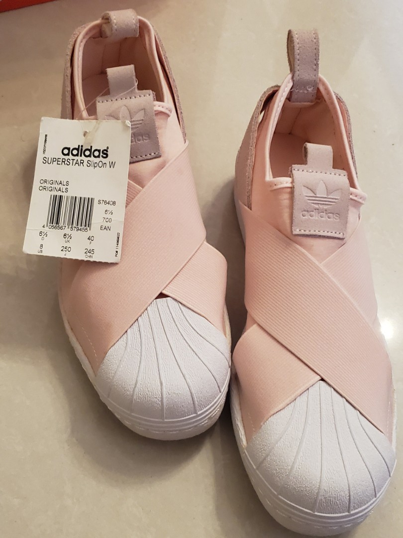 Adidas slip on w, 拖鞋- Carousell