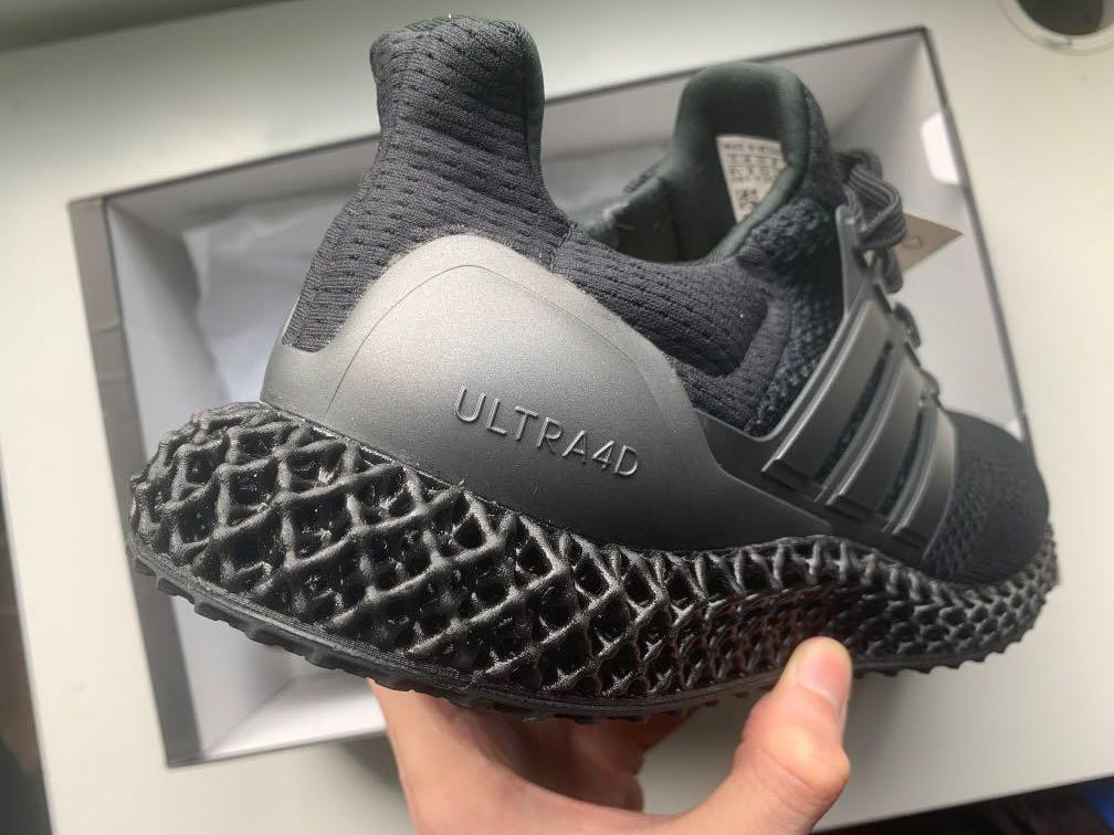 Adidas Ultra 4D Triple Black, Men's Fashion, Footwear, Sneakers on Carousell