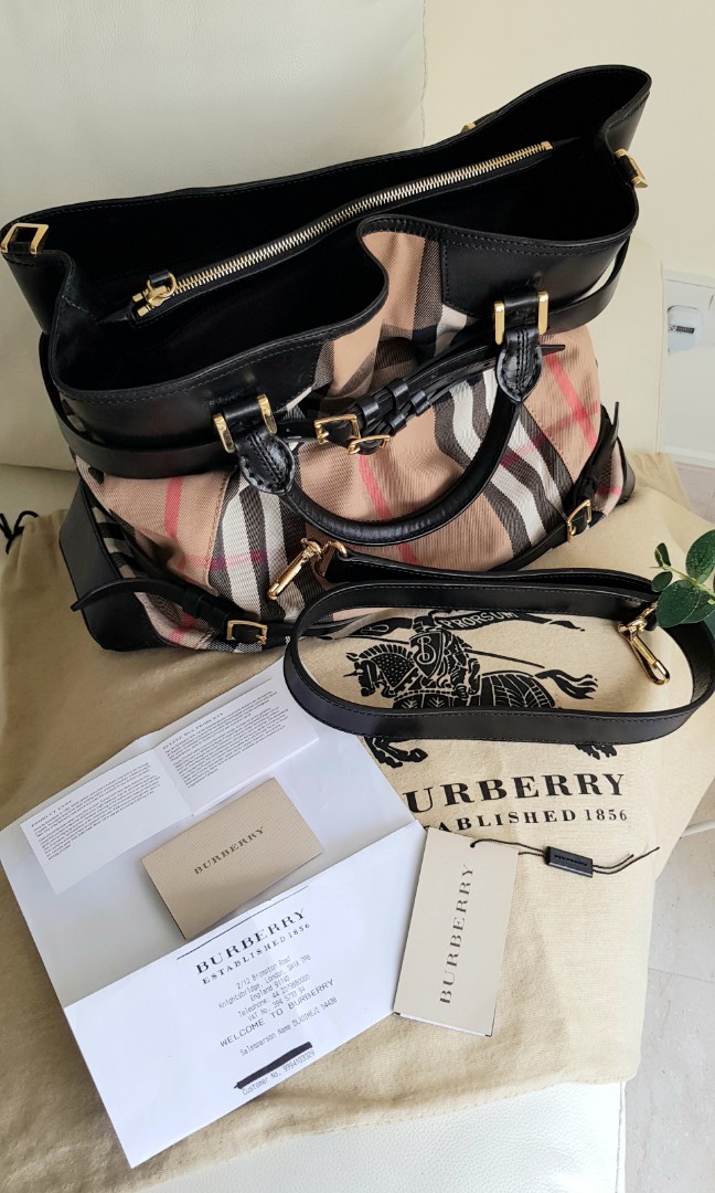 Burberry Bridle House Large Lynher Tote Two-Way Bag