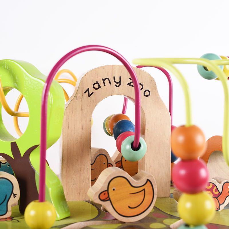 B. toys Wooden Activity Cube Zany Zoo, Babies & Kids, Infant Playtime