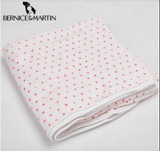 BERNICE AND MARTIN Infant Swaddle Blanket Cotton Muslin Cloth Toddler Quilt Lightweight Silky Soft 