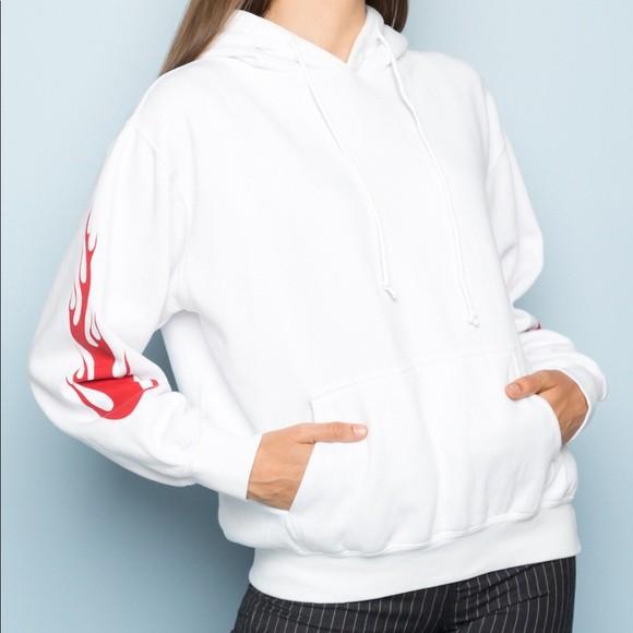 Brandy melville hot sale flame hoodie