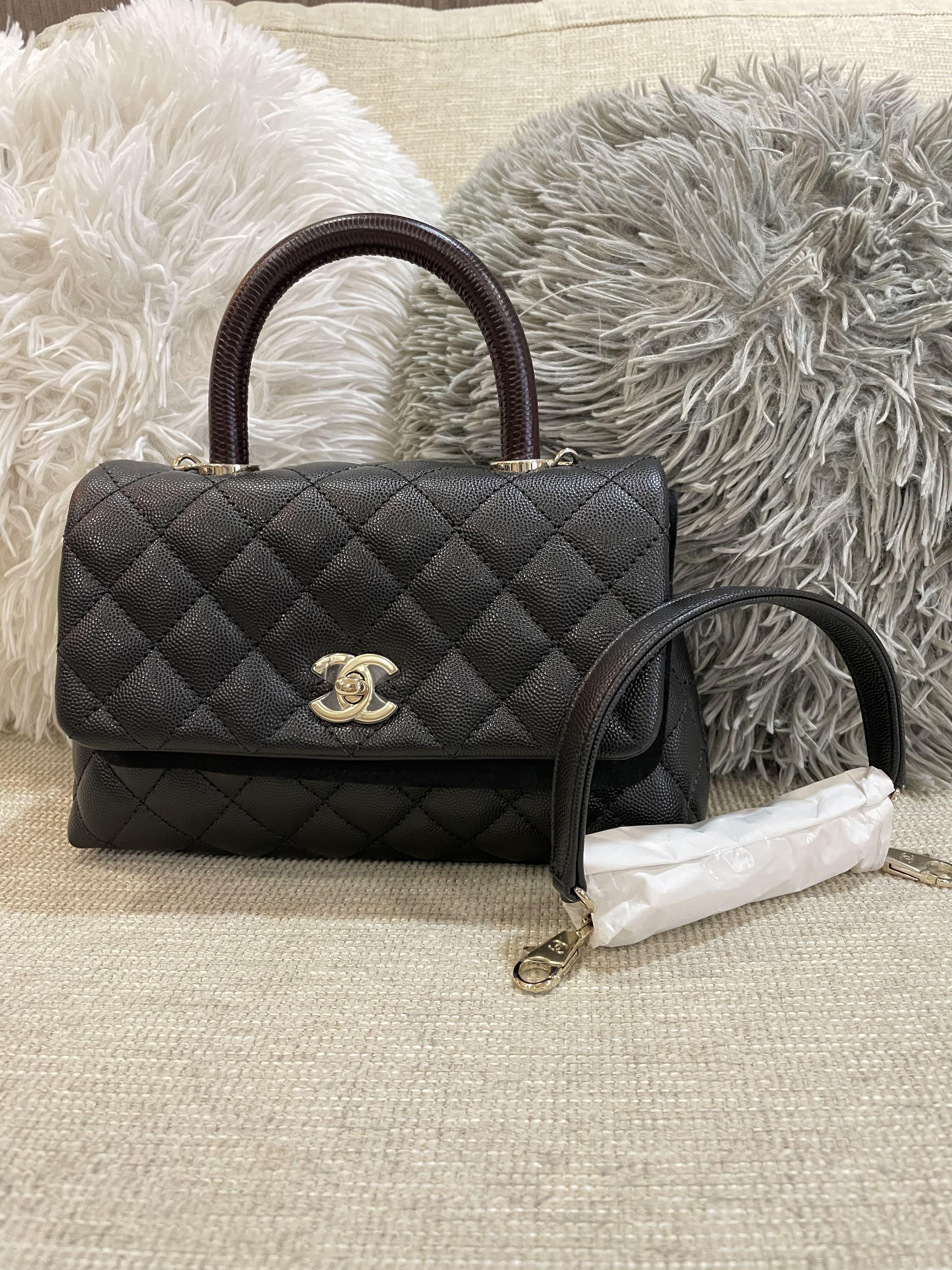 Chanel Coco Handle - 24cm Caviar with shiny LGHW, Luxury, Bags & Wallets on  Carousell