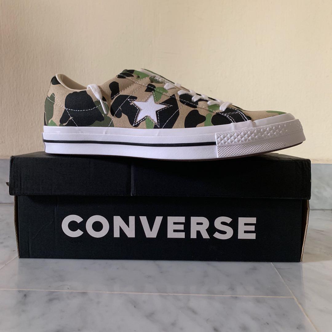 Converse one star camo us9, Men's Fashion, Footwear, Sneakers on