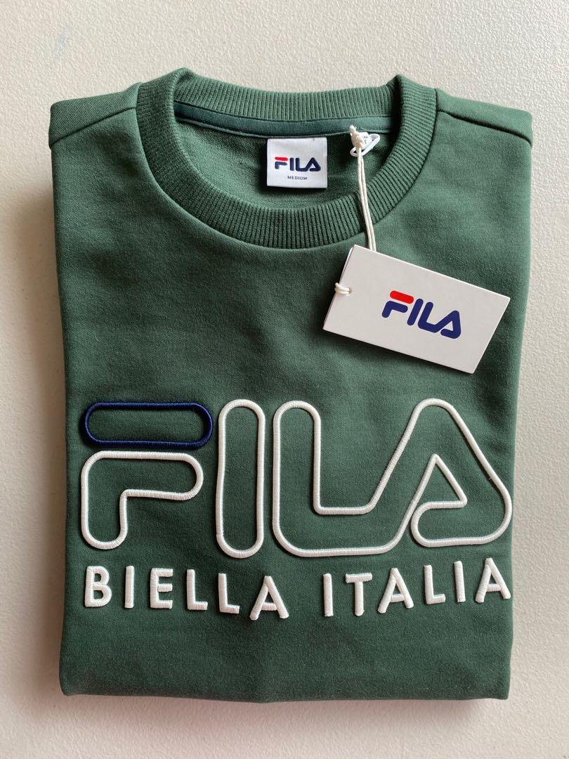 [ON HAND] FILA Biella Italia (Green) Sweater, Hobbies & Toys ...