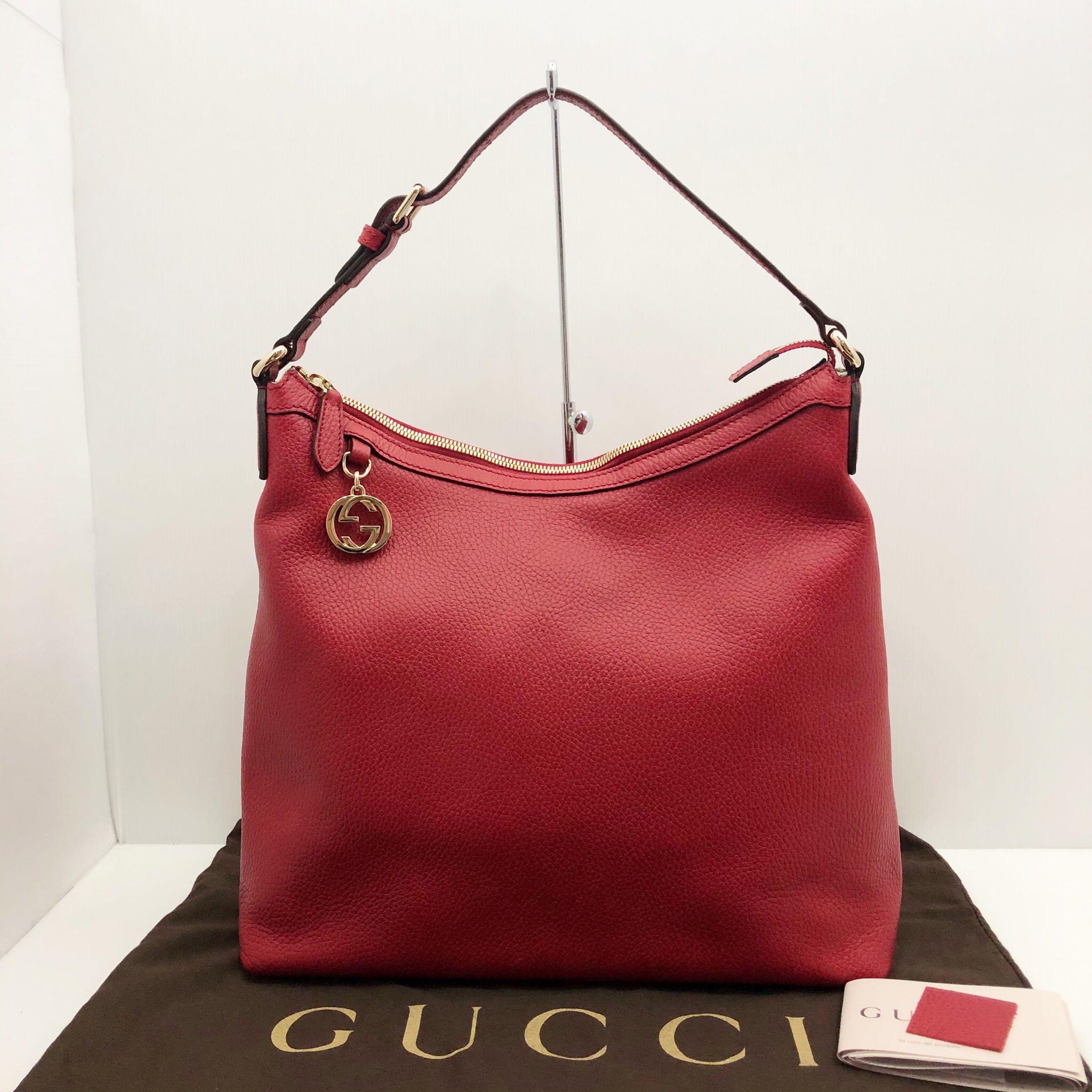 Red gucci hobo clearance bag