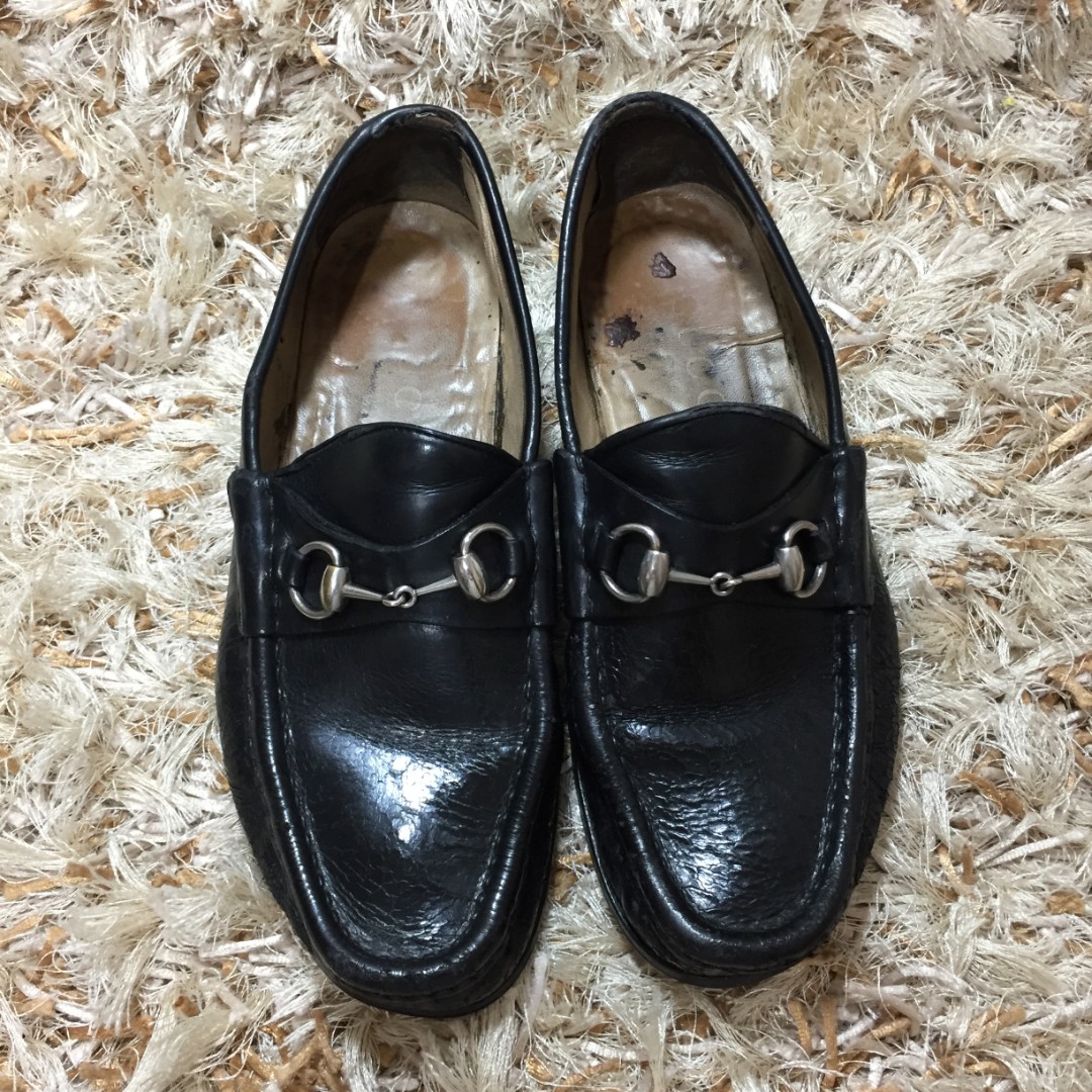 Gucci Buckle Leather Shoes, Men's