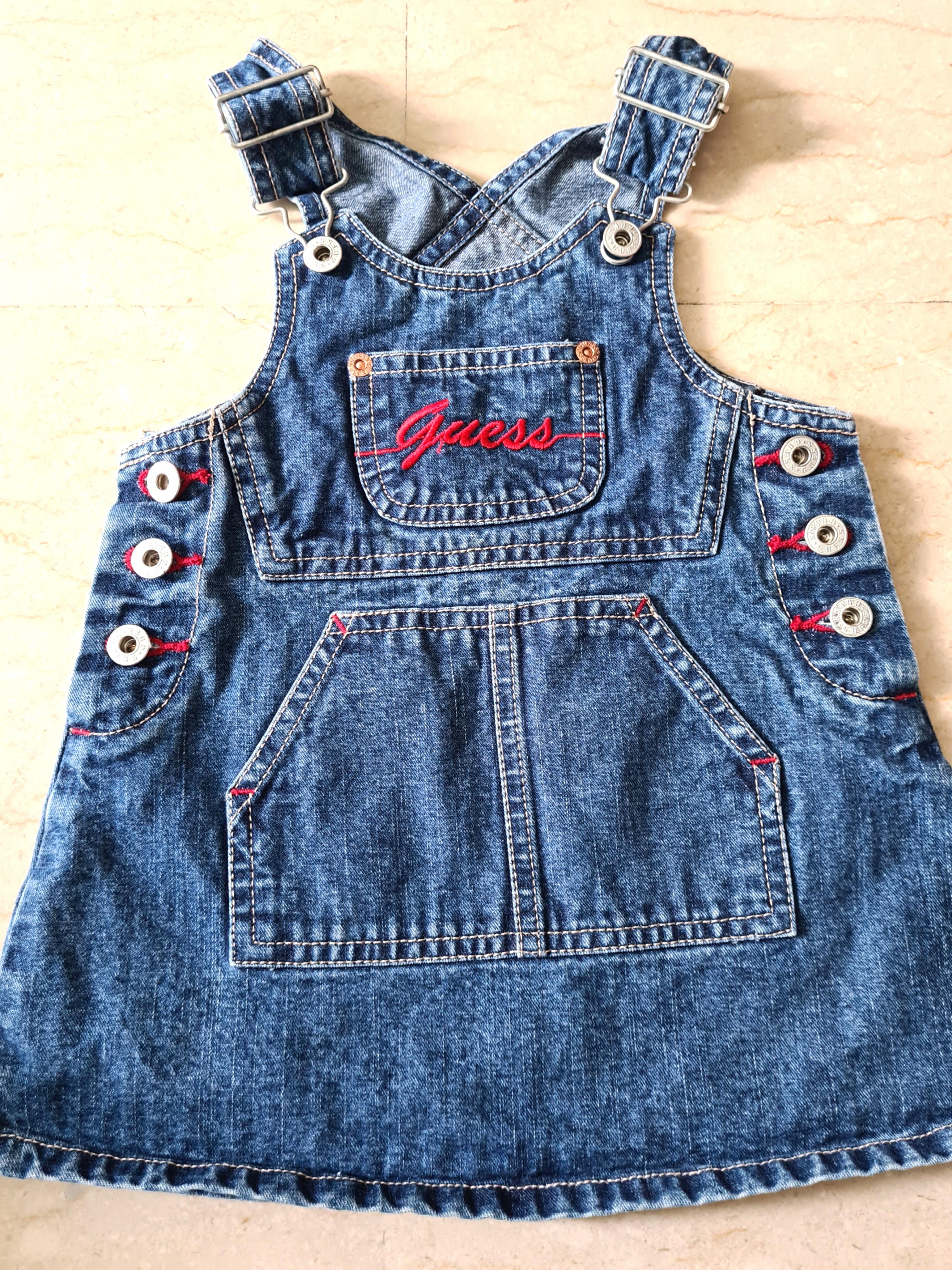 baby girl denim overall dress