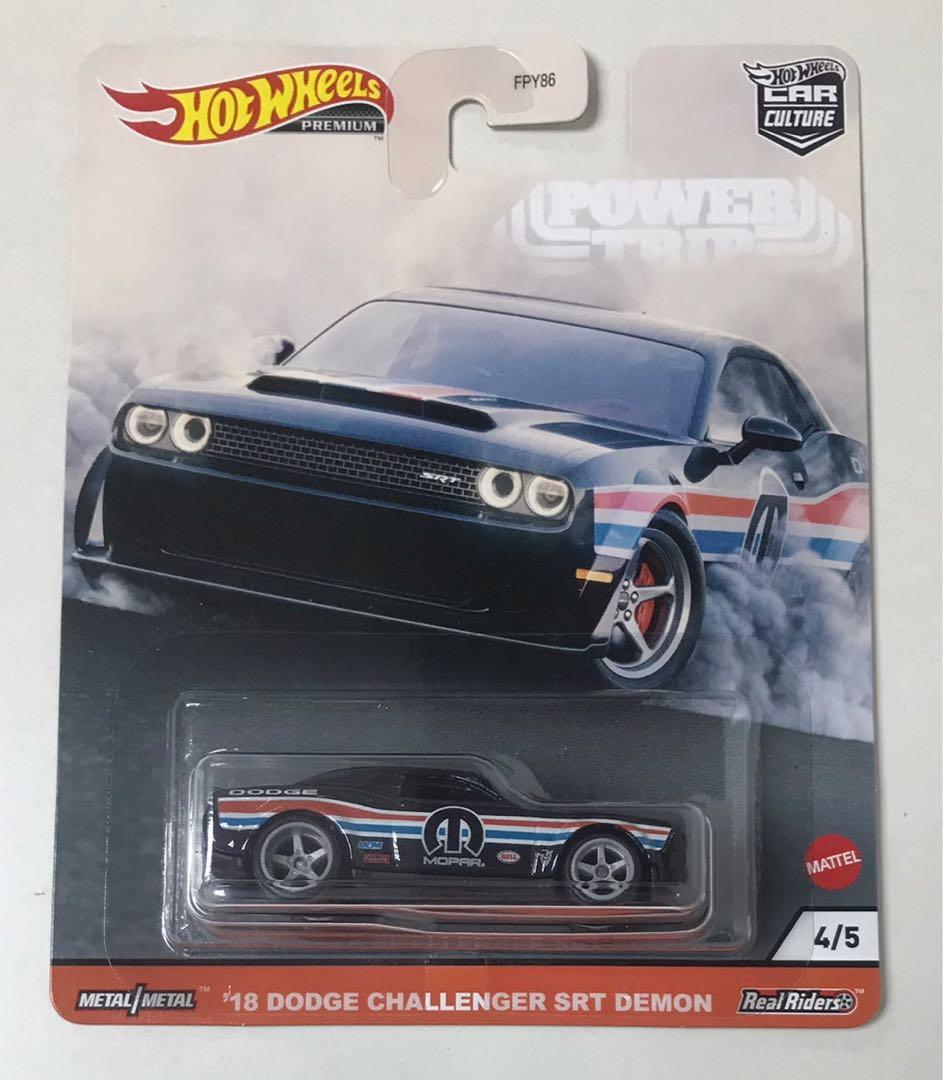 Hot Wheels 18 Dodge Challenger Srt Demon Free 1 Mainline Random Toys Games Diecast Toy Vehicles On Carousell