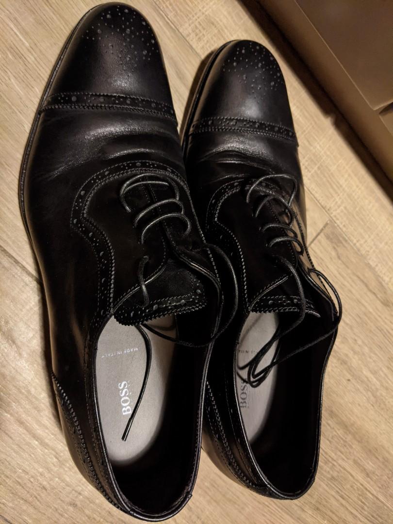 Hugo boss Manhattan leather 皮鞋US 9 