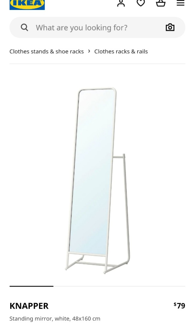 Ikea Standing Mirror, Furniture & Home Living, Home Decor, Mirrors on