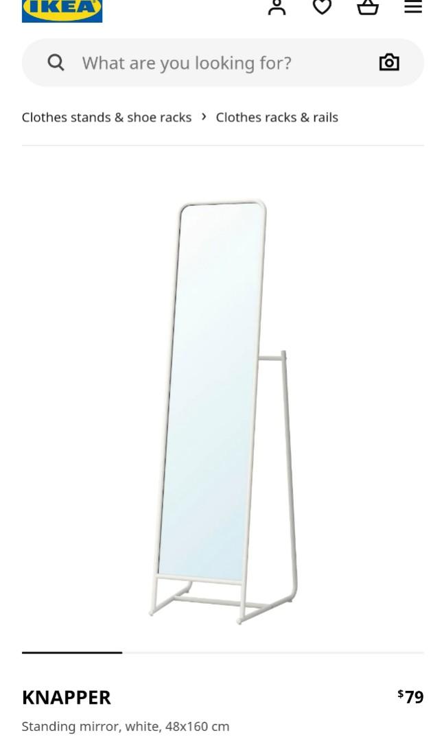 Ikea Standing Mirror, Furniture & Home Living, Home Decor, Mirrors on