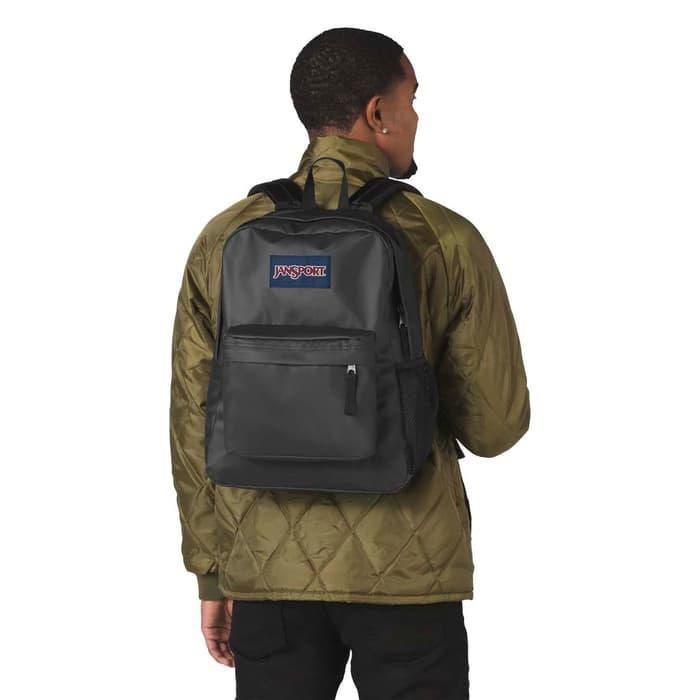 Jansport Backpack Coated Black Waterproof HyperBlack