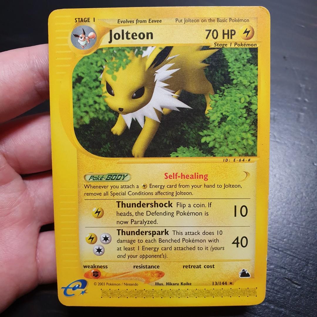 Jolteon - 13/144 - Rare (Skyridge Singles) Pokemon TCG Cards [DISCOUNTED],  Hobbies & Toys, Toys & Games on Carousell