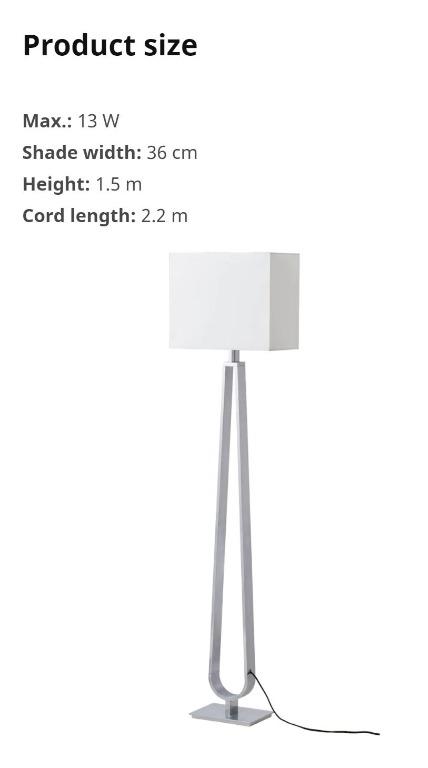 MOVING OUT SALE Ikea KLABB Floor and lamps Furniture Home