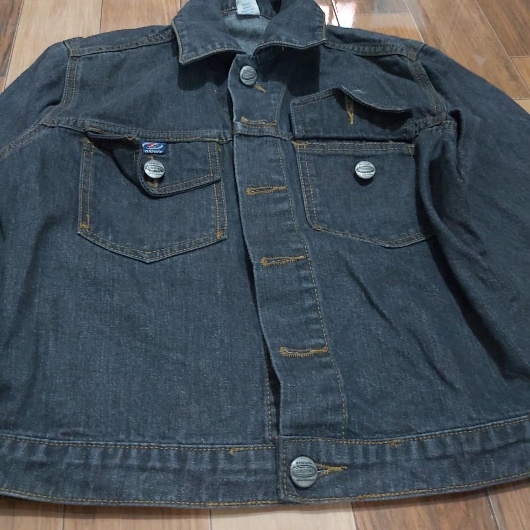 Maong jacket (Category: Coats, Jackets and Outerwear) located in Quezon City. Submitted by cheverloo (Listing ID 1048334092, Image 1). Description: S-M frame. msg me. bpi only..