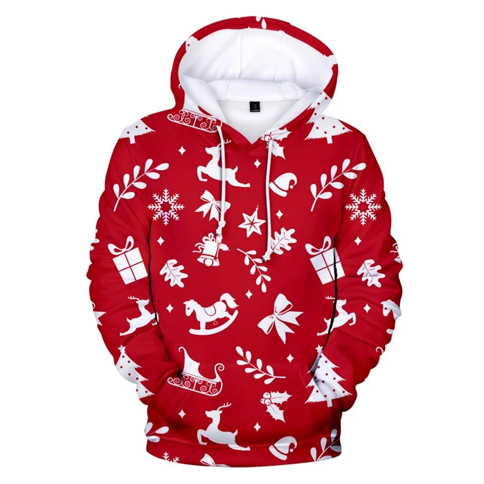 red santa hoodie