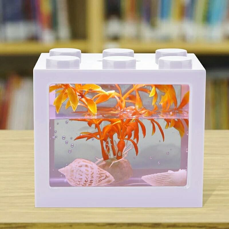 Mini Fish Tanks Betta Fish Tank Aquarium Tank Fish Bowl Building