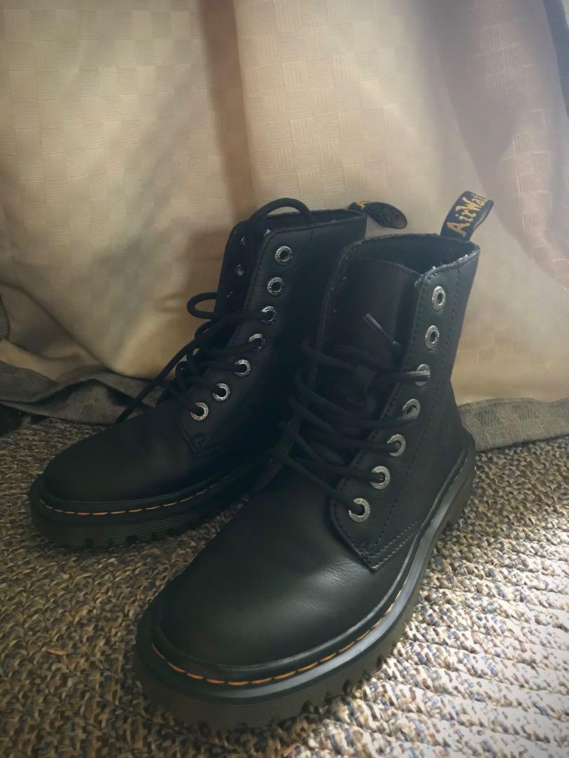 luana leather combat boot