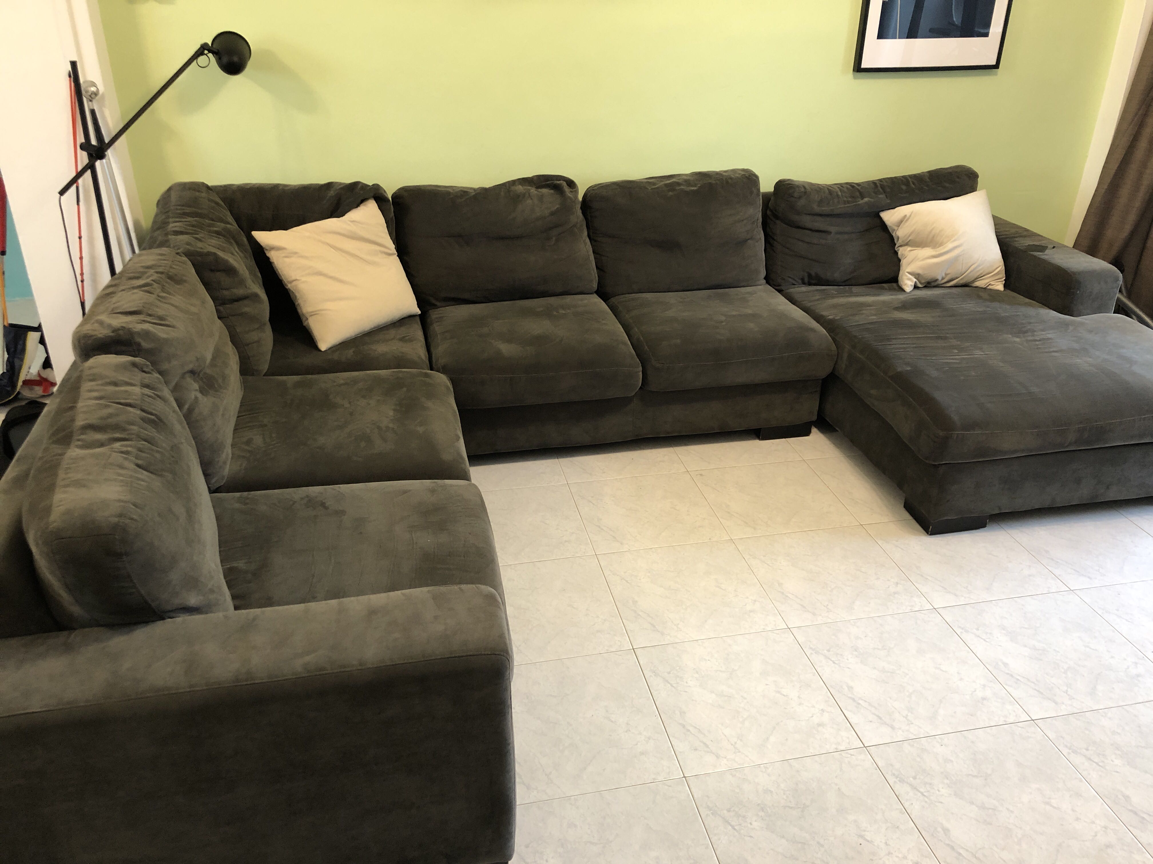 Nick scali store l shape lounge