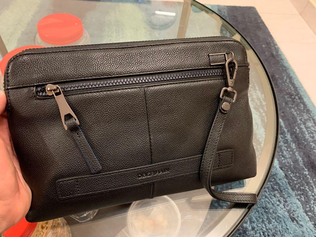 Obermain Mens Clutch Bag Leather
