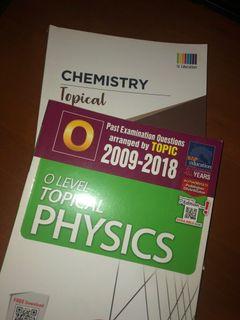 o-level pure chemistry & pure physics topical tys (2009-2018)